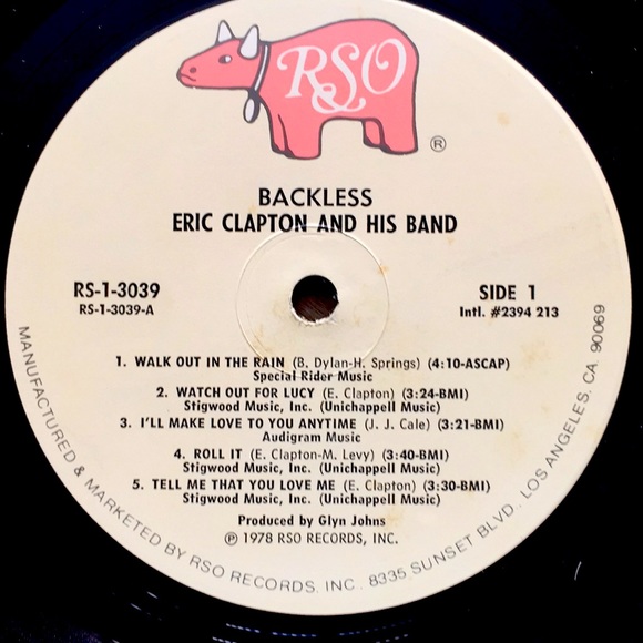 Eric Clapton And His Band - “Backless” Vinyl LP - Picture 4 of 5